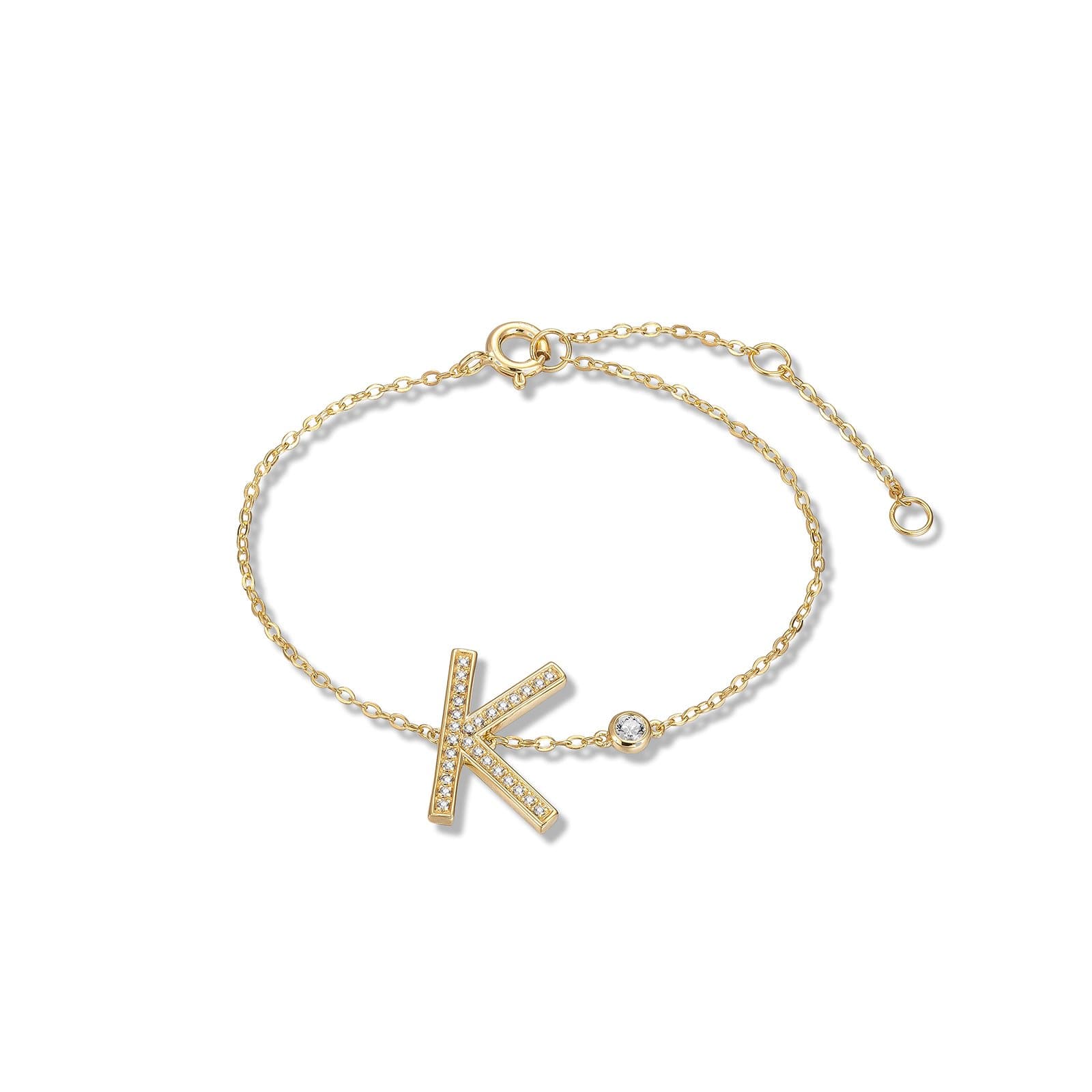 Letter on sale k anklet